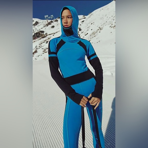 NWT FP Movement Dawn To Dusk Solid Hoodie - Light Cobalt Combo - Picture 1 of 10